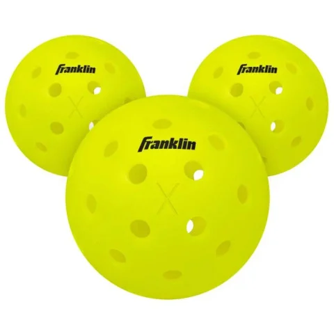 Franklin X-40 室外匹克球（瑩光黃），瑩光黃三入管裝